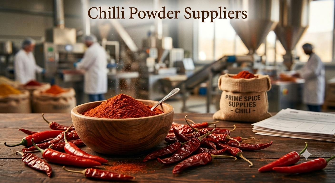 Chilli powder suppliers providing bulk and private-label spice solutions