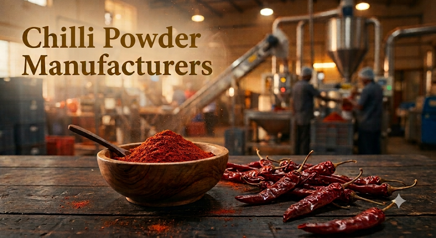 Chilli powder manufacturers producing bulk and private-label spice blends